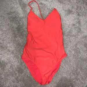 Strappy back one piece